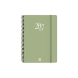 Finocam Espiral Basics My Agenda En Catalan - Anual 2027 - Semana Vista Horizontal - 155x212mm - Goma Elastica - Tapa
