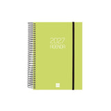 Finocam Espiral Basics Opaque Agenda - Anual 2027 - 1 Dia Por Pagina - Formato E10 - 155x212mm - Espiral - Tapa De