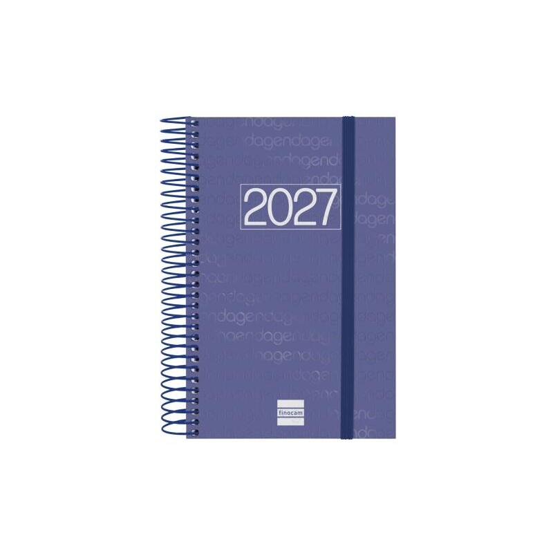 Finocam Espiral Basics Year Agenda - Anual 2027 - 1 Dia Por Pagina - Formato E5 - 117x181mm - Espiral - Tapa De