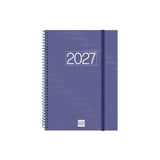 Finocam Espiral Basics Year Agenda - Anual 2027 - Semana Vista Vertical - Formato E10 - 155x212mm - Espiral - Tapa De