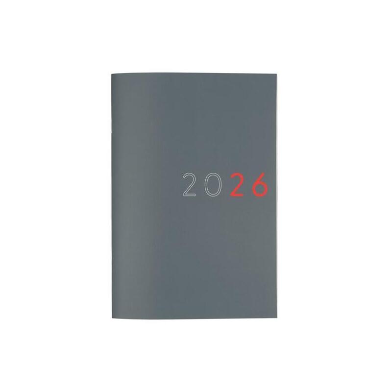Finocam Planificador Agenda Y11-165x240mm Mes Vista Gris 2026 Internacional