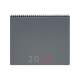 Finocam Planificador De Sobremesa Internacional - Anual 2027 - Mes Vista - 250x200mm - Espiral Doble - Tapa De