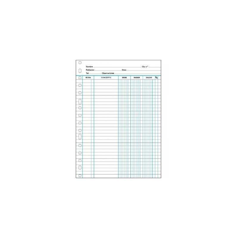 Finocam Recambio Multitaladro Cuentas Corriente Folio 3016