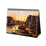 Finocam Venecia Calendario De Sobremesa Internacional - 16 Meses 26/27 - Mes Vista - Formato S - 210x150mm - Espiral