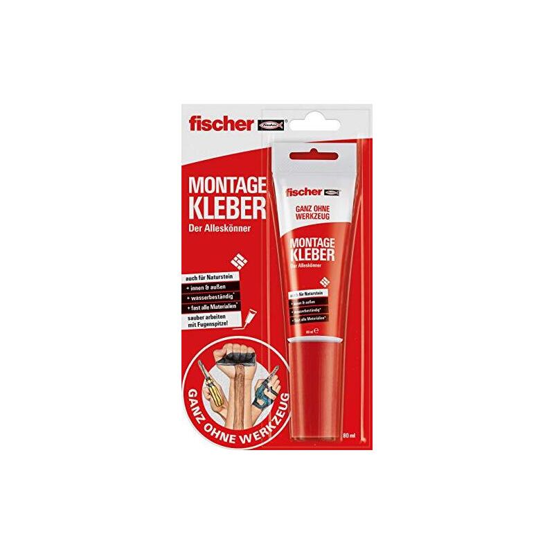 Fischer Adhesivo De Montaje Gow, Tubo 80ml 545864