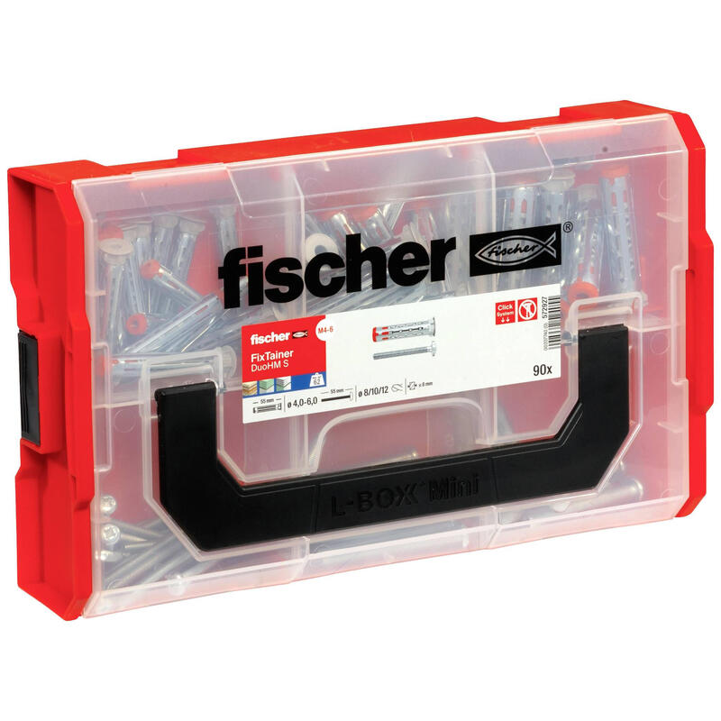 Fischer Fixtainer Duohm Taco Hueco + Tornillo De Cabeza Alomada Tx 90 Piezas 572927