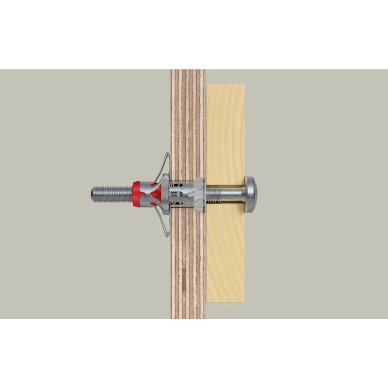 Fischer Fixtainer Duohm Taco Hueco + Tornillo De Cabeza Alomada Tx 90 Piezas 572927