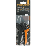Fiskars Tijeras De Podar Con Yunque Para Madera Seca, Ø De Corte: 2,4 Cm, Longitud: 19 Cm   P83 1000575