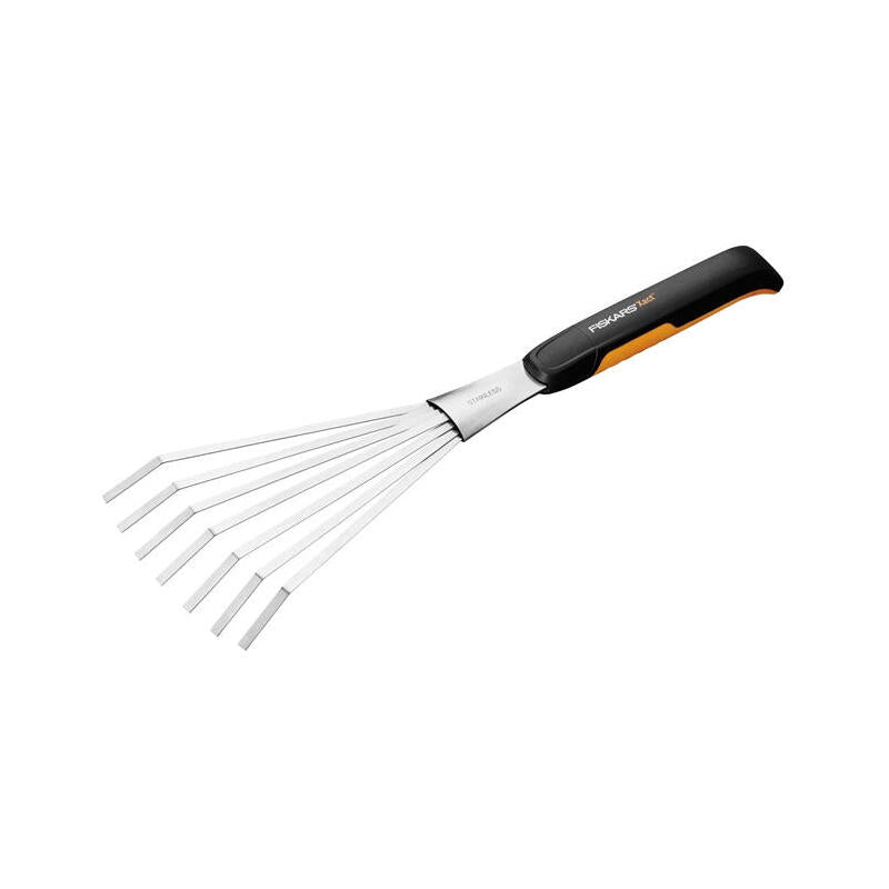 Fiskars Xact Abanico Escoba Negro/Acero Inoxidable 1027044