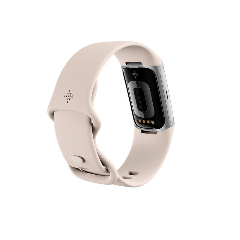 Fitbit Charge 6 Pulsera De Actividad Con Gps, Ecg Y Nfc  Porcelana/Aluminio Plateado