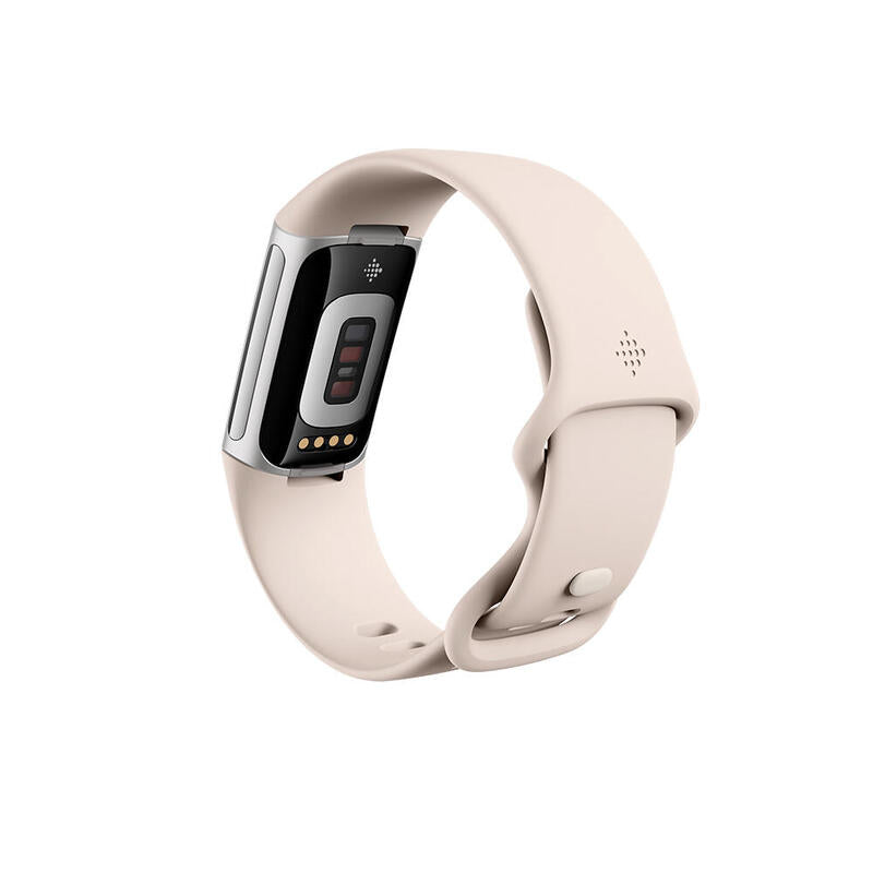 Fitbit Charge 6 Pulsera De Actividad Con Gps, Ecg Y Nfc  Porcelana/Aluminio Plateado