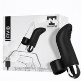 Vibrador Fivib Estimulador De Dedo Usb Silicona Negro