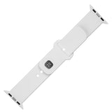 Fixed Silicone Sporty Strap Set For Apple Watch Ultra 49mm, White