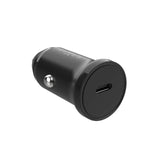 Fixed Usb-C Car Charger, 30w, Black