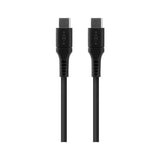 Cable Fixed Liquid Silicone Usb-C Usb-C, 0,5m, 60w, Black