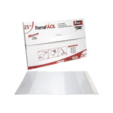 Fixo Forro Libros Sin Adhesivo Solapa Ajustable 120 Micras Pvc 0,28x0,53m Transparente Envase De 25