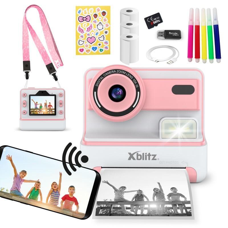 Flash Pink Cámara Instantánea Con Impresora Térmica Para Niños