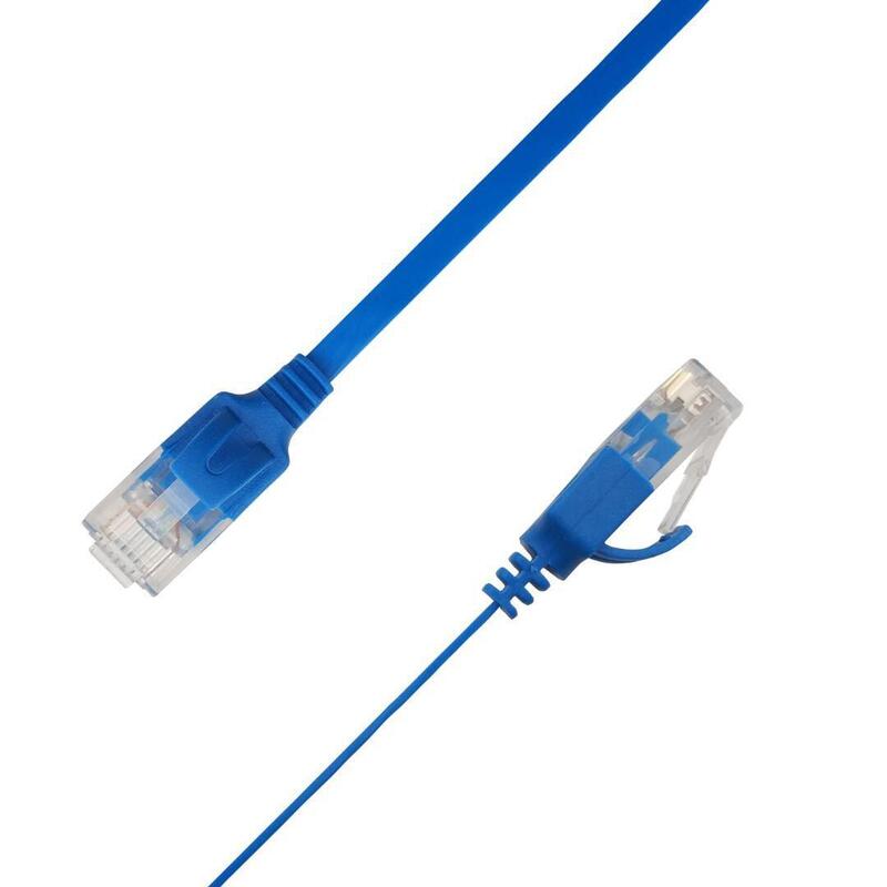 Flat U/Utp Cat6a Blue 4.5m Awg 34/7, Pvc, 1x4mm Utp-Fl6a-00450-Bl