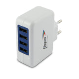 Flepo Fuente De Alimentación Usb 4-Vías 100v 240v-4a