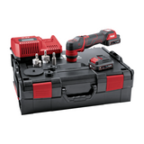 Pulidora Excéntrica Inalámbrica Flex Pxe 80 10.8 V, Color Negro Rojo.