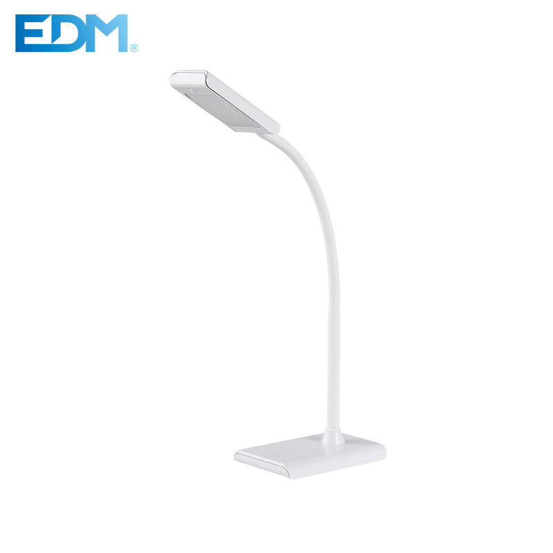 Flexo Led Sobremesa 7w 400lm 4000k Color Blanco 9x13x33cm Edm