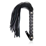 Flogger Con Patrón De Diamante Negro