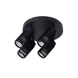 Foco 4 Elementos, Sahara Arenado, Gu10, 10w, (Bombillas No Incluidas), Negro, 23 X 6 X 20 Cm