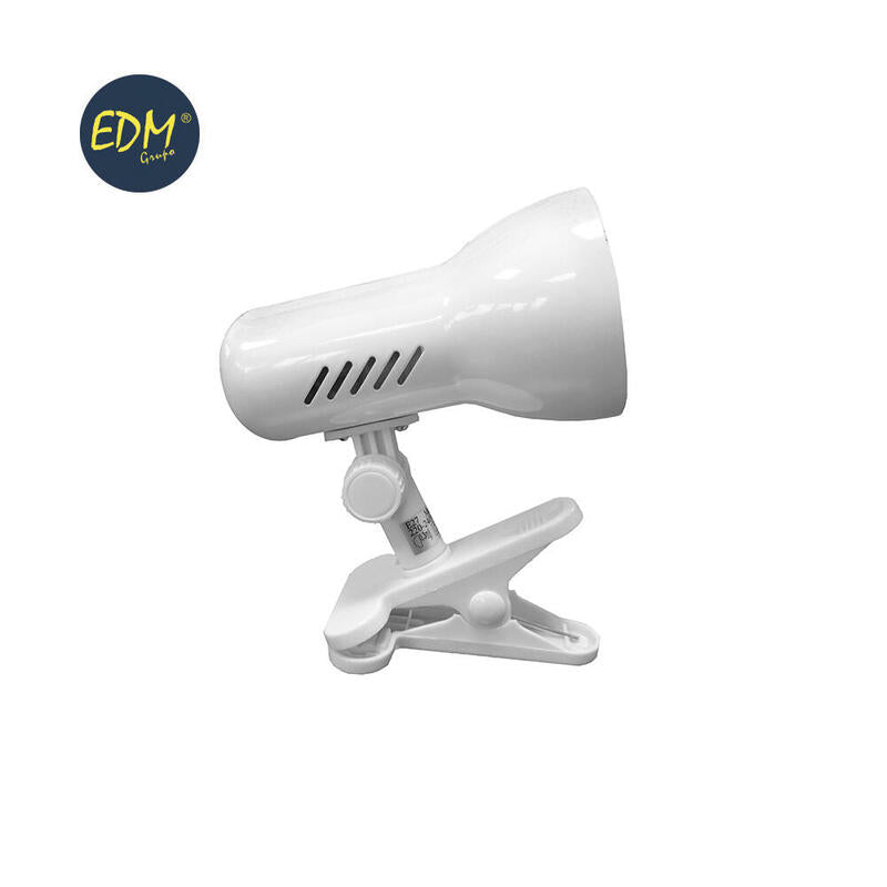 Foco Con Pinza Color Blanco E27 Modelo Galaxy Edm