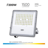 Foco Proyector Led Solar 200w 1.500lm 6.500k Ip65 Edm