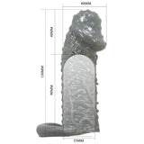 Pretty Love - Funda Realística Alargadora Y Retardante Para Pene Modelo 2 Gris