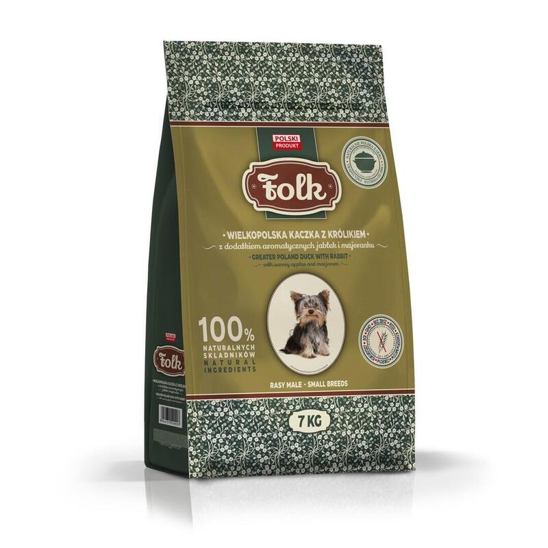 Folk Pato Tradicional De Gran Polonia Con Conejo, Manzanas Y Mejorana - Pienso Seco Para Perros - 7 Kg