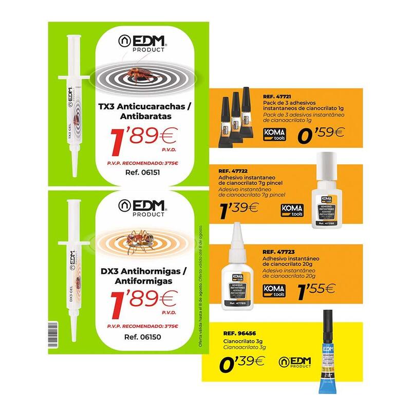 Folleto Promocional Bilingue Articulos Edm