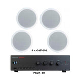 Fonestar Pack Ahorro 100 - Amplificador Prox-30 + Cuatro Altavoces De Techo Gat-601