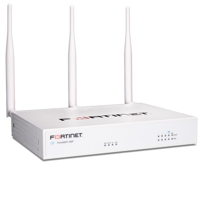 Fortinet Fortiwifi Fwf-40f-E  -  5xge Rj45 Ports (Including , 1 X Wan Port, 4 X Internal Ports) Wireless (802.11a/B/G/N/Ac)