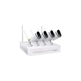 Foscam Fn7108w-B4-1t, Conjunto Blanco, 1x Fn7108w Nvr, 4x Cámara Tipo Bala Fi9910w Fn7108w