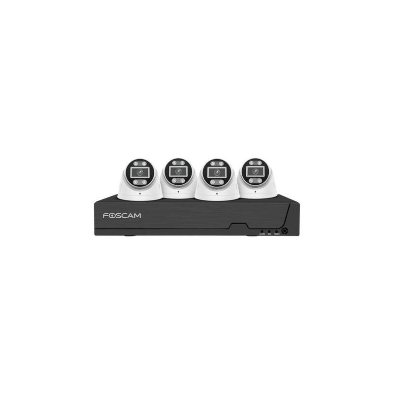 Foscam Fn9108e-T4-2t Kit De Cámaras De Vigilancia 4 Cámaras Con Recorder Blanco