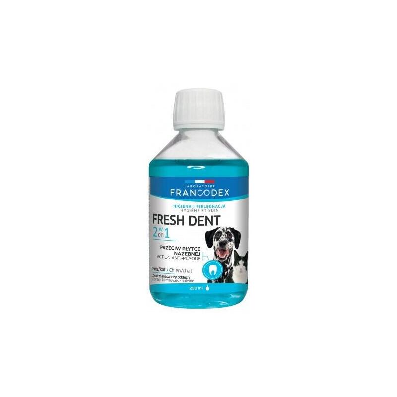 Francodex Fresh Dent - Higiene Bucal Para Perros Y Gatos 250 Ml