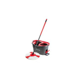Fregona  Vileda Mop Turbo 2 En 1 Juego Completo De Microfibra Para Suelos Negro/Rojo, Incluye Limpiador De Suelos Vileda De 750 Ml 167183