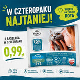 Frendi Bacalao Y Trucha En Salsa Box  Comida Húmeda Para Gato  4x100g