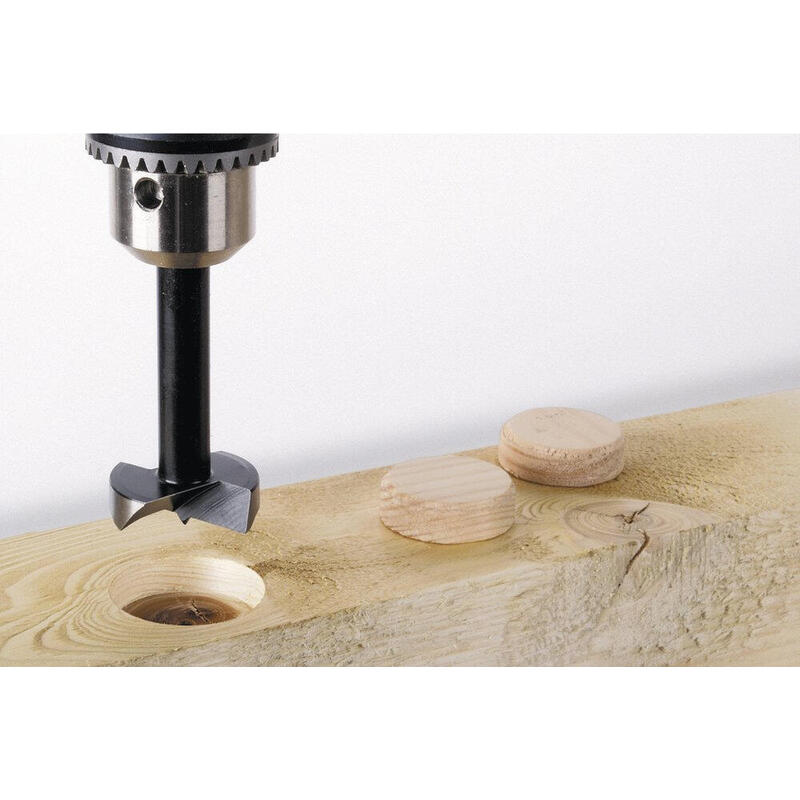 Fresa De Embutir Cilíndrica, Longitud Total 53mm Ø26mm 3300000 Wolfcraft