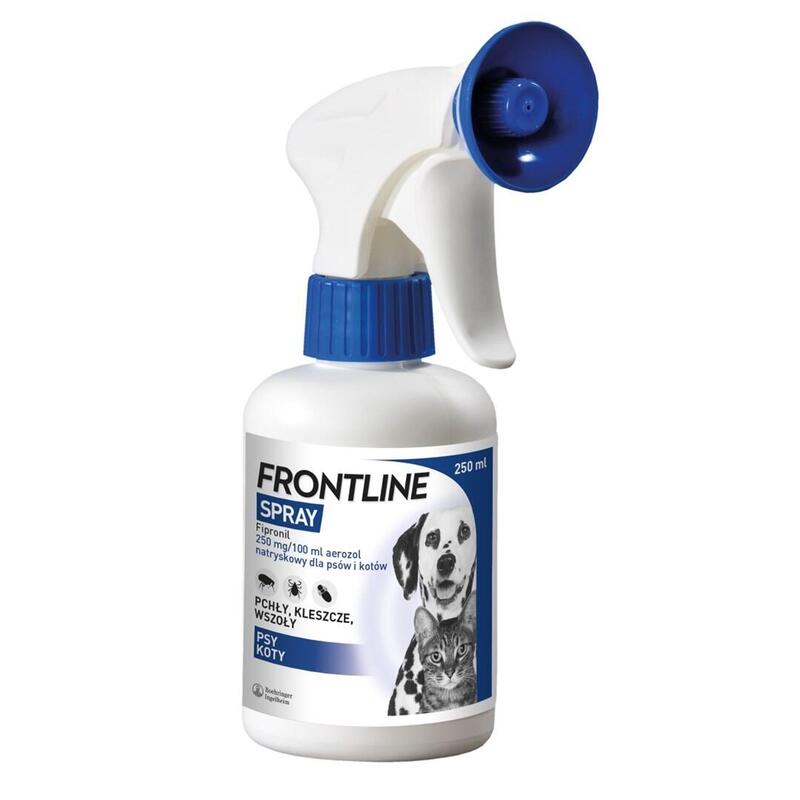 Frontline Spray Antipulgas Y Garrapatas Para Perros Y Gatos - 250 Ml