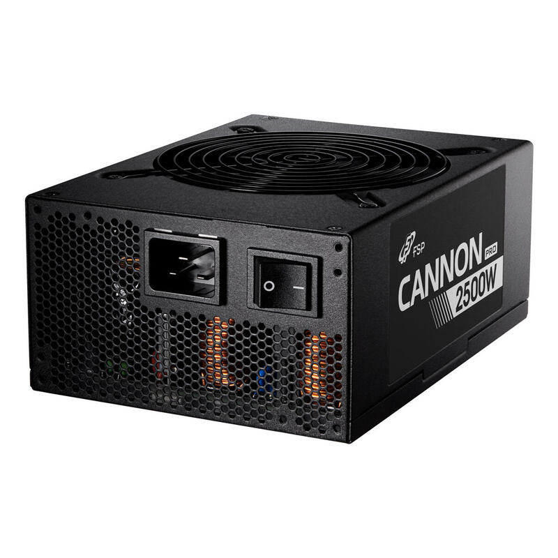 Fsp Cannon Pro 2500, Fuente De Alimentación Para Pc Negra, 4x 12 Pines, 3x Pcie, Gestión De Cables, 2500 Vatios Ppa25a0102