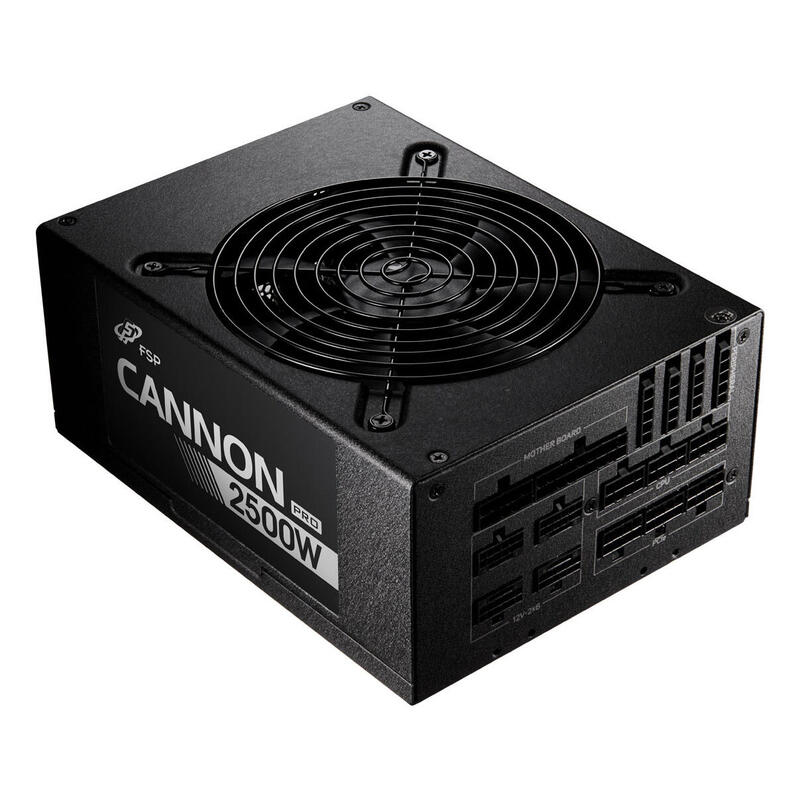 Fsp Cannon Pro 2500, Fuente De Alimentación Para Pc Negra, 4x 12 Pines, 3x Pcie, Gestión De Cables, 2500 Vatios Ppa25a0102