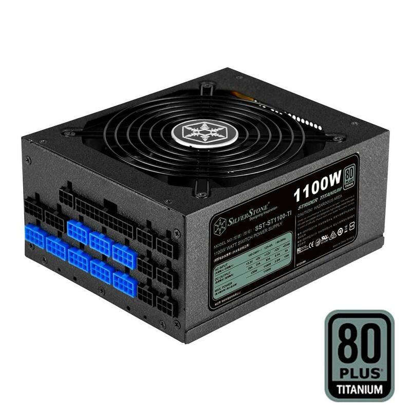 Fuente De Alimentación Silverstone Sst-St1100-Ti 1100w Modular. 80 Plus Titanium