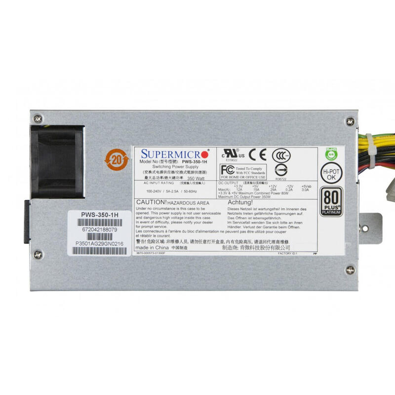 Fuente De Alimentación Supermicro Pws-350-1h 350w