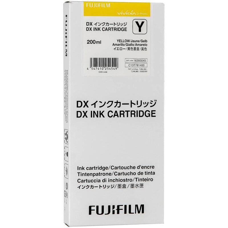 Fujifilm Dx Ink Cartridge 200 Ml Yellow