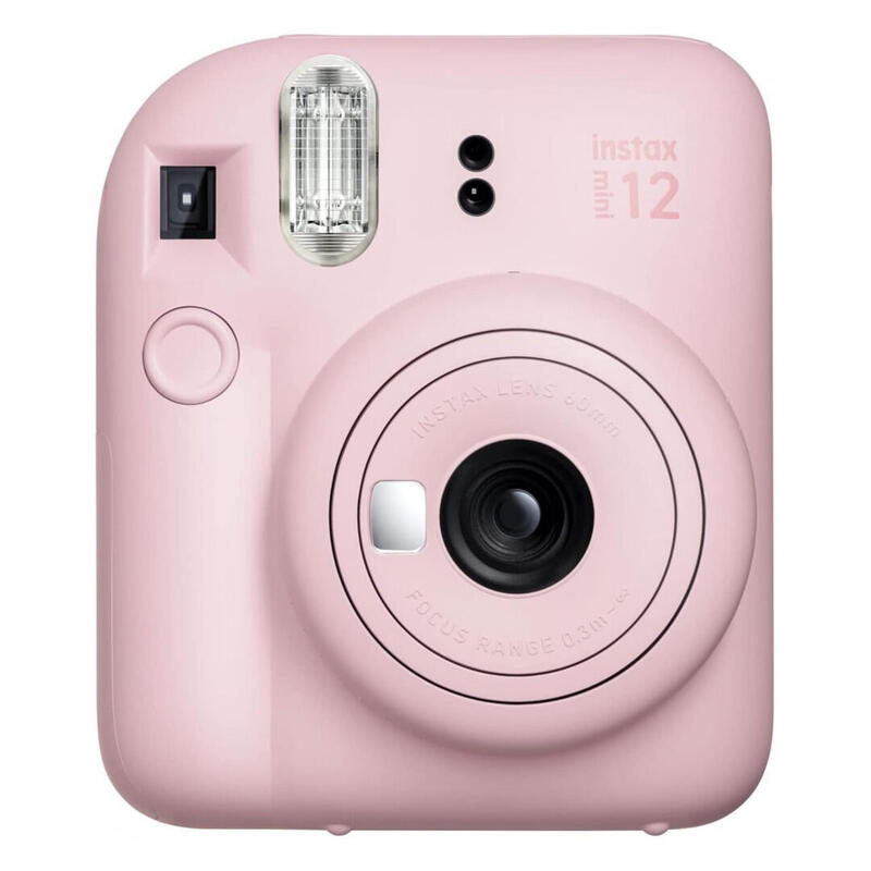 Fujifilm Instax Mini 12 Camara, Blossom Pink + Instax Mini Glossy(10pl)