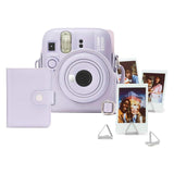 Fujifilm Instax Mini 13 Accesorios Kit Dreamy Purple Funda Original + Mini Álbum + Clips Para Sujetar Fotos