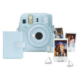 Fujifilm Instax Mini 13 Accesorios Kit Frost Blue Funda Original + Mini Álbum + Clips Para Sujetar Fotos