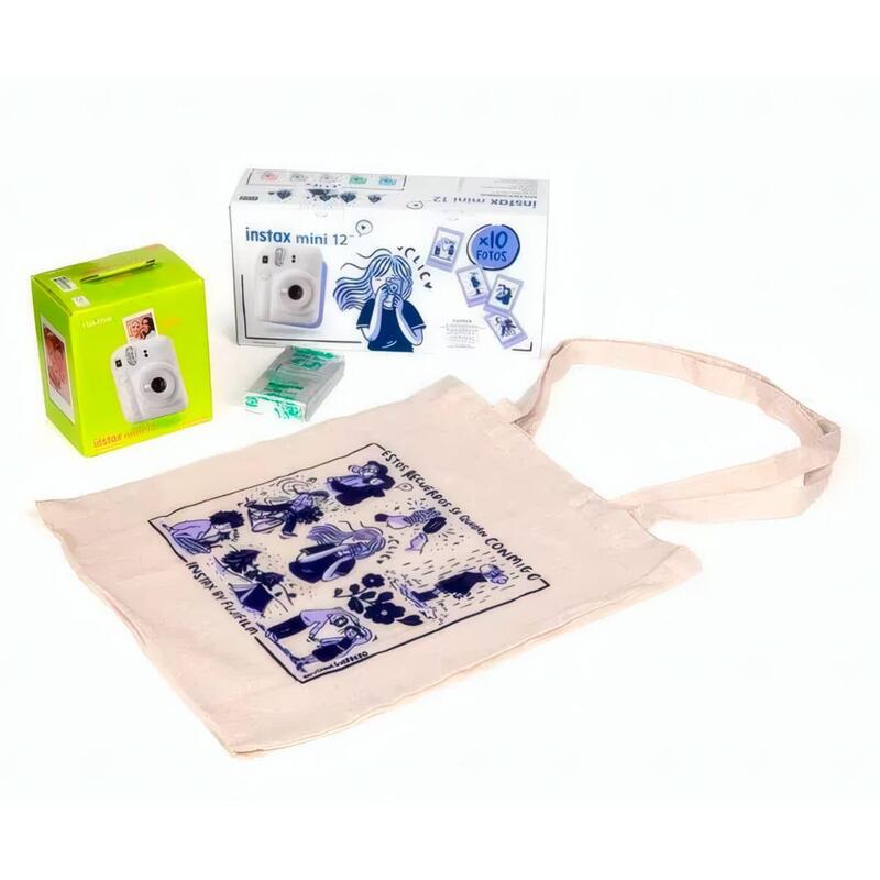Fujifilm Kit Blossom Instax Mini 12 Clay White Cámara Instantánea